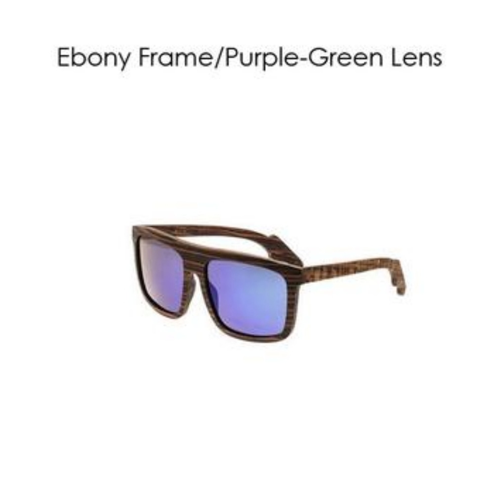 Earth wood aroa sunglasses with polarized lens